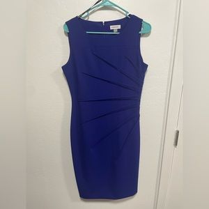 Calvin Klein Sleeveless Starburst Stitch Sheath Dress